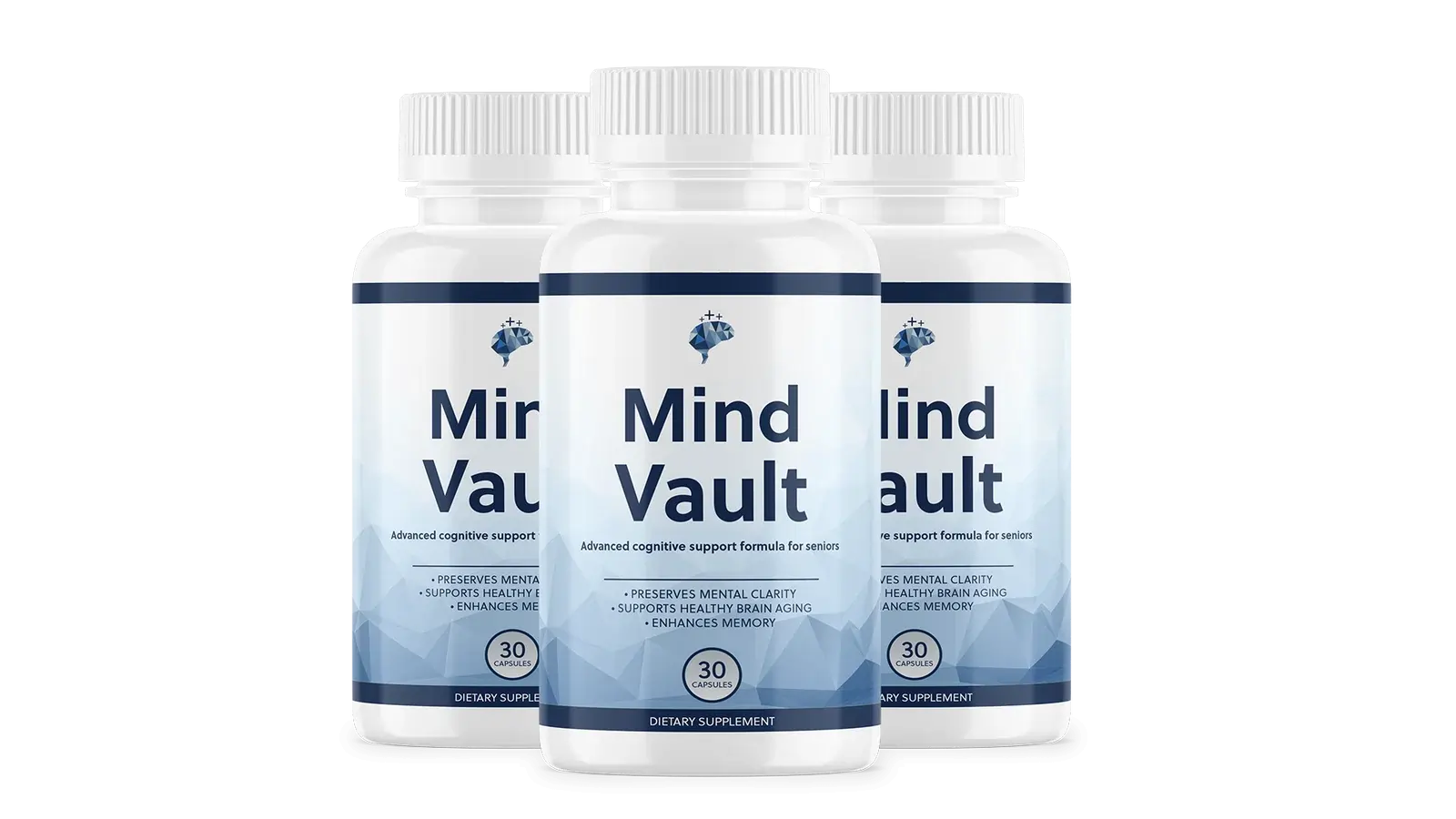 Mind Vault Supplement Bottles